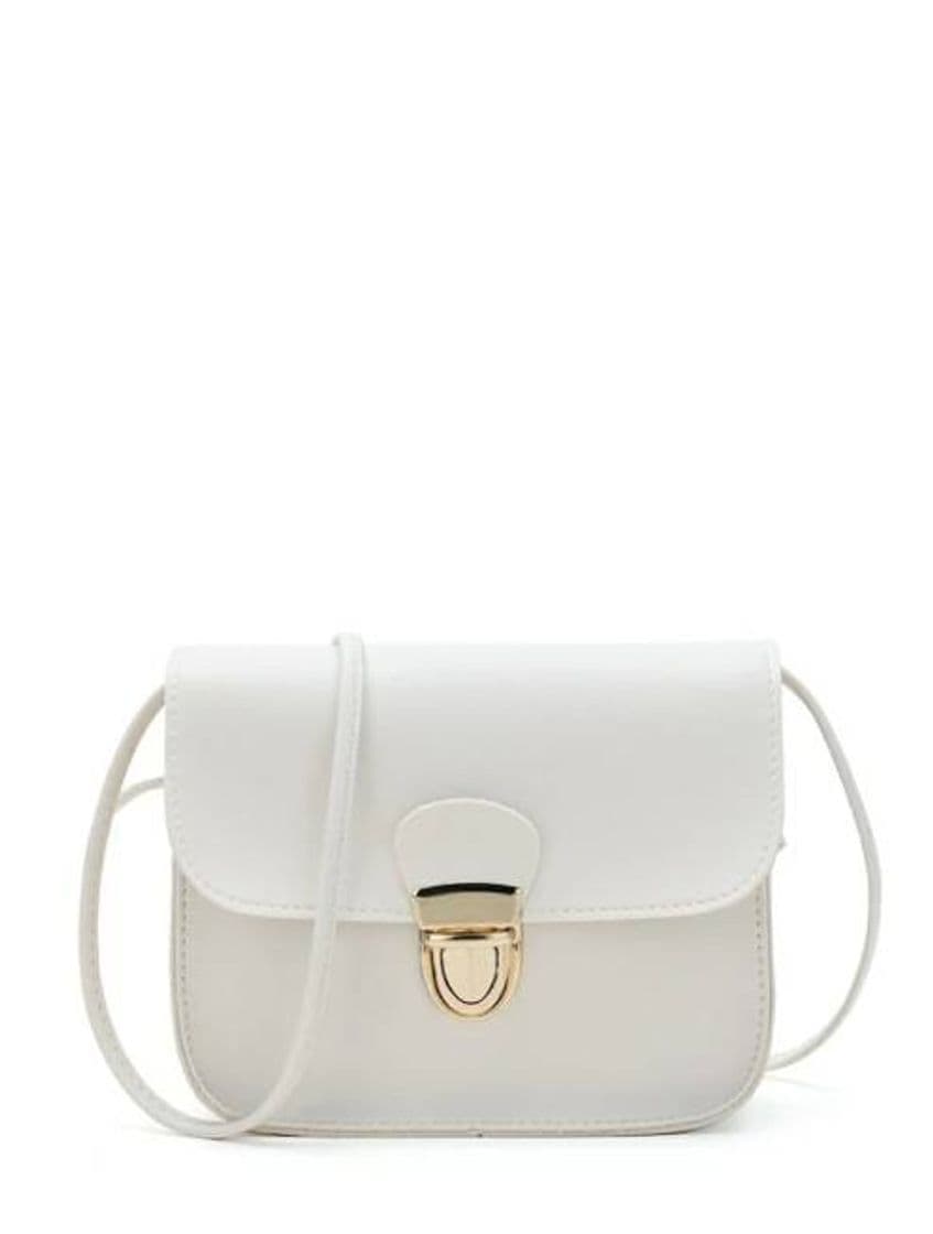 Moda Bolsa estilo carteron blanca 