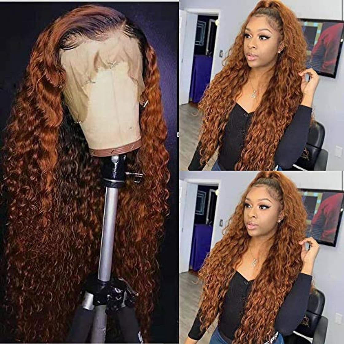 Producto Fureya Lace Front Wigs for Women Natural Water Wave Synthetic Heat Resistant