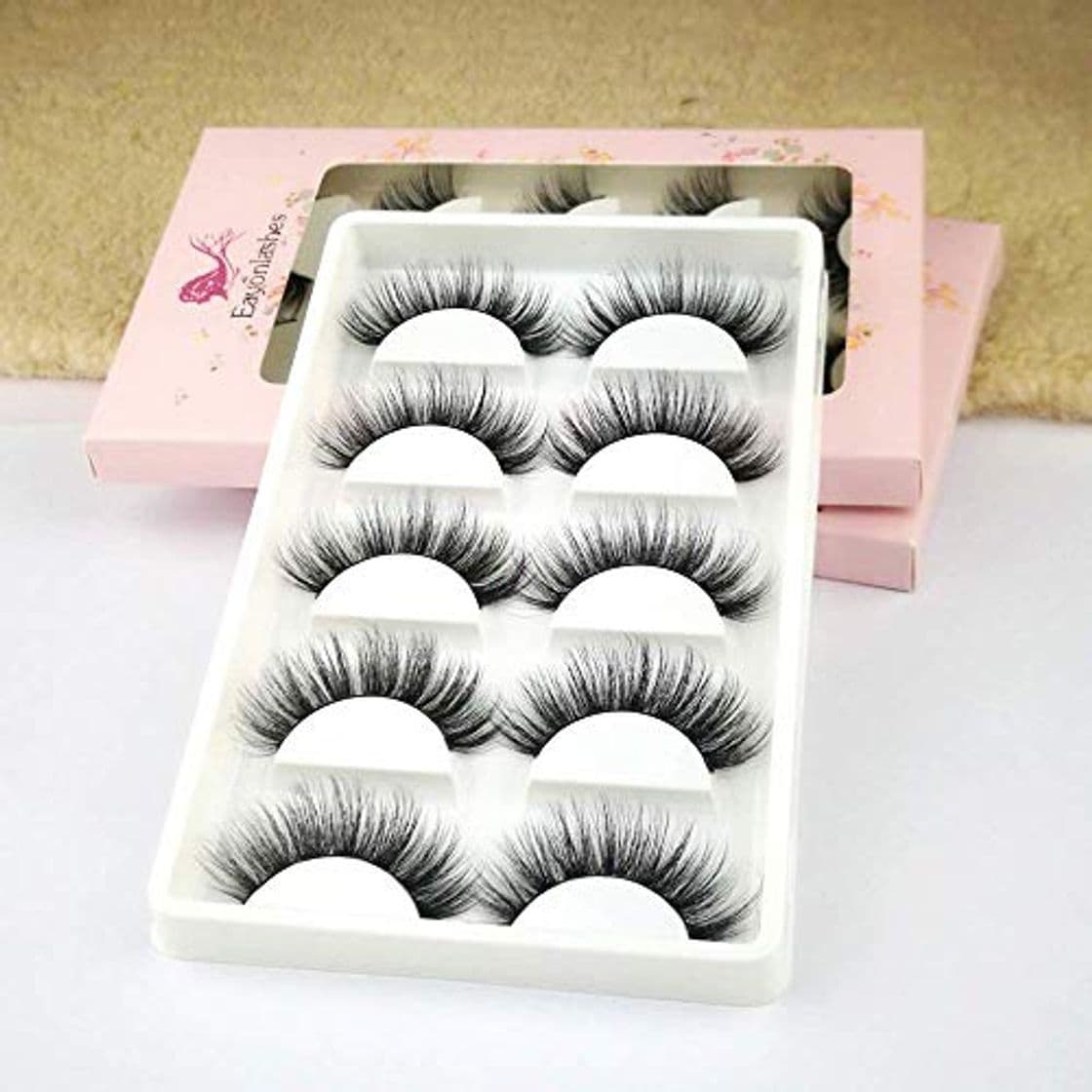 Product 3D Mink Faux Eyelashes Soft Natural False Thick Eyelashes Luxury Fluffy Handmade