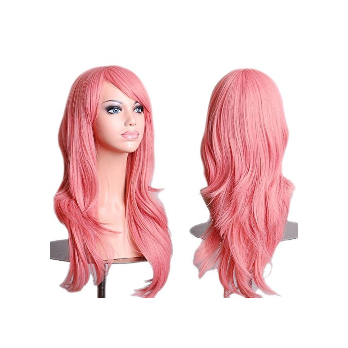 Product S-noilite New 23 Cosplay Wavy Wigs Full Head Pink Hair Wig Anime