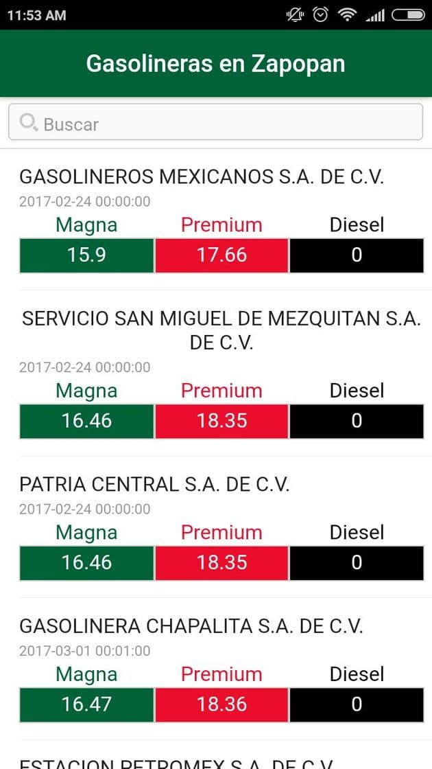 App App Android Gasolina MX