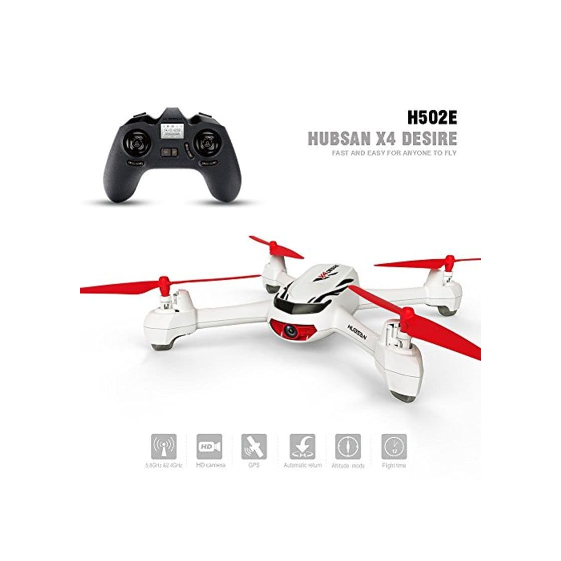 Producto HUBSAN H502E X4 Desire CAM Drone GPS 720P HD Camara Retorno a