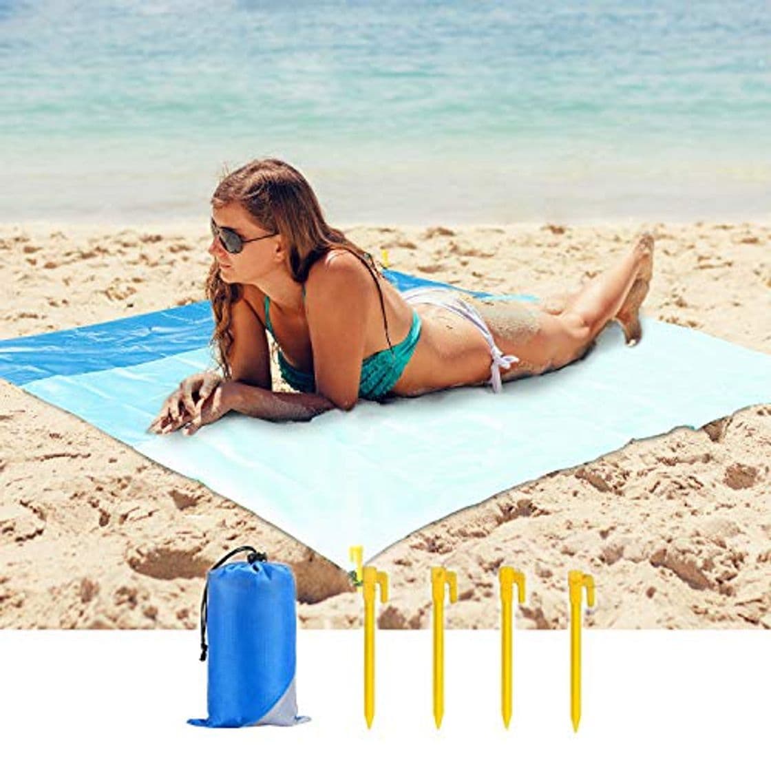 Producto Mafiti Manta Impermeable de 210 x 200cm. Ideal para playa