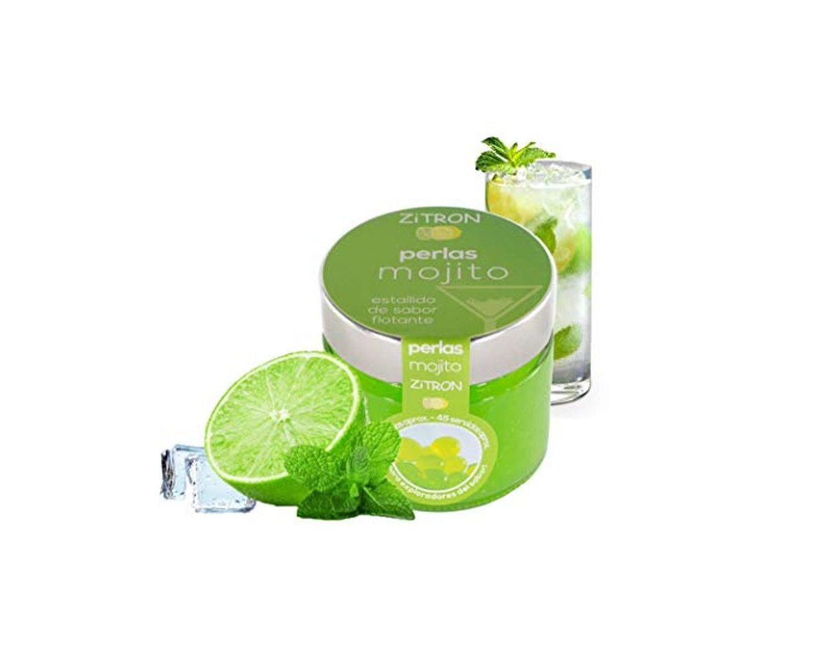 Producto Perlas mojito para cóctel. Fruta concentrada en perlas para coctel