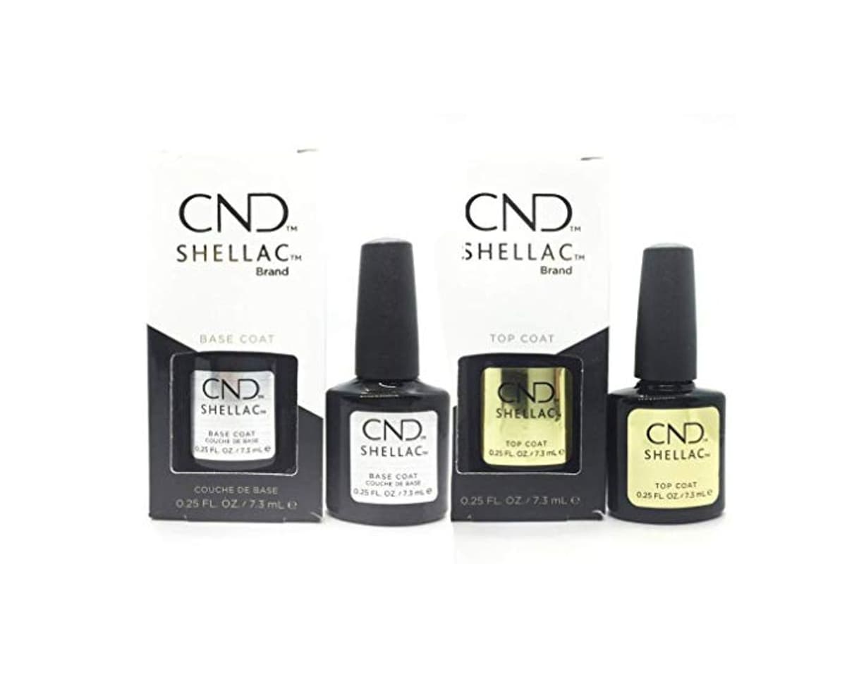 Producto Cnd Shellac Top/Base Esmalte Gel - 1 Paquete de 2 x 7.3