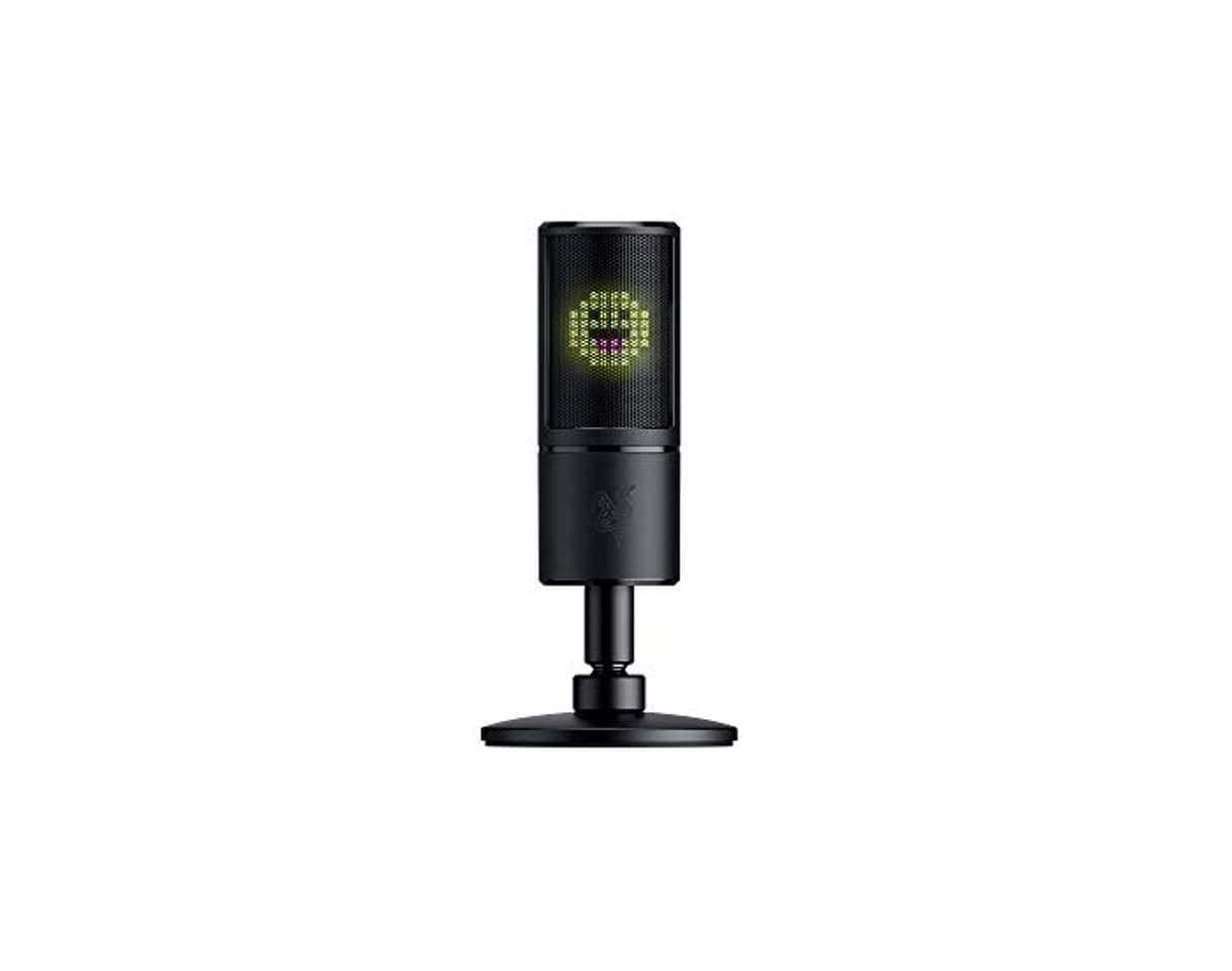 Electronic Razer Seiren Emote - Micrófono de Condensador USB para Streaming con Amortiguador