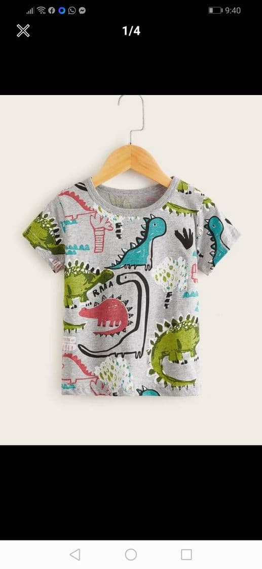 Moda Playera de niño! Dinosaurios 💚