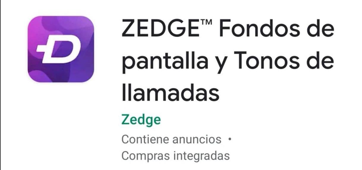 App Zedge (Tonos de llamada/notificaciones, fondos de pantalla) 