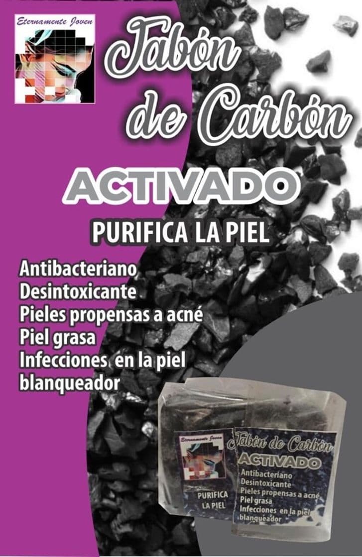 Moda Jabón de Carbón Activado 