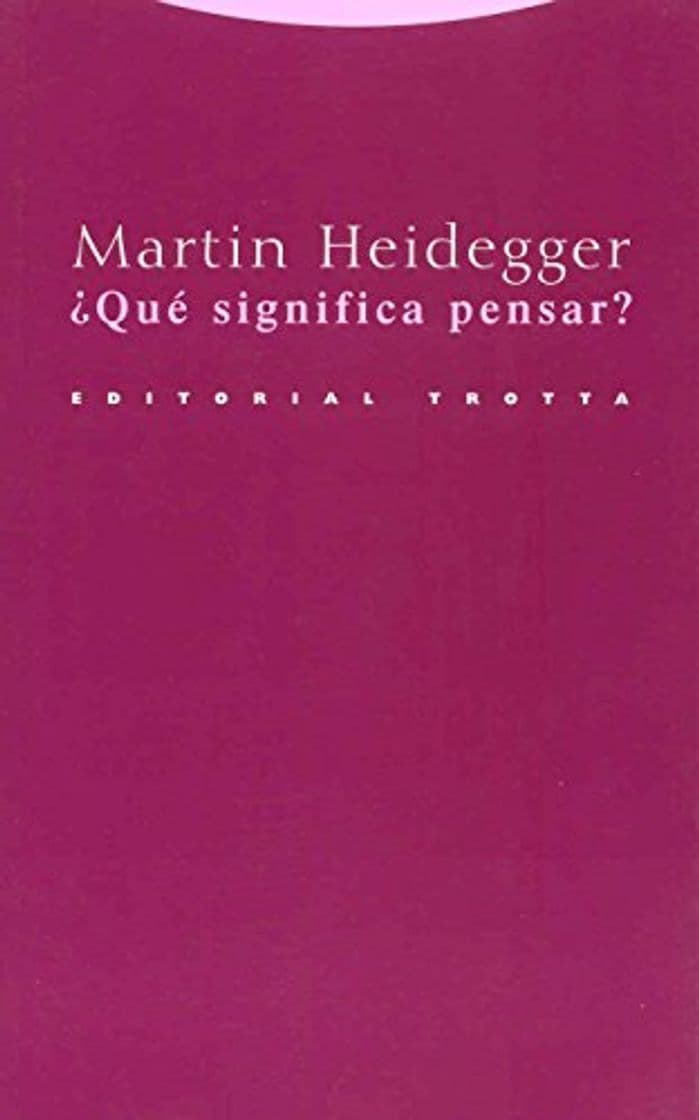 Libro ¿Qué significa pensar?