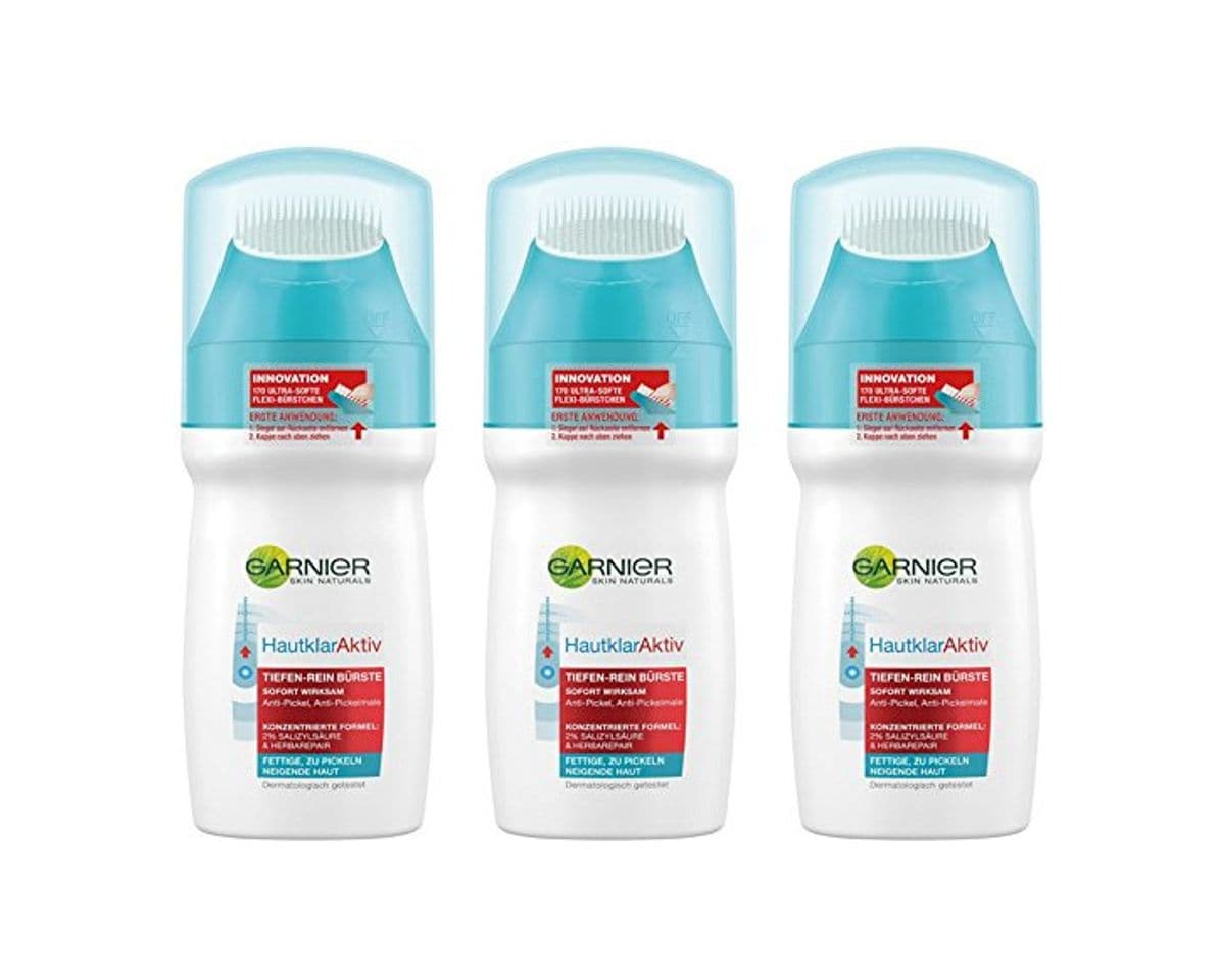 Beauty Garnier - Hautklar, cepillo de limpieza profunda, 3 pack