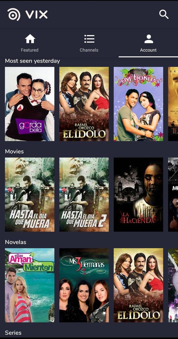 App Vix - Cine y TV Gratis 