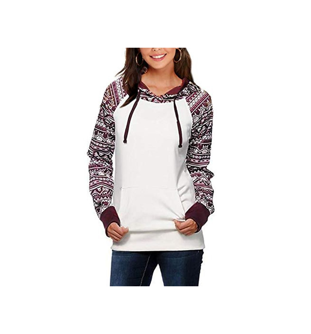 Fashion SUNNYME Sudadera con Capucha para Mujer Sudaderas para Mujer Abrigo Pullover Tops Manga Larga