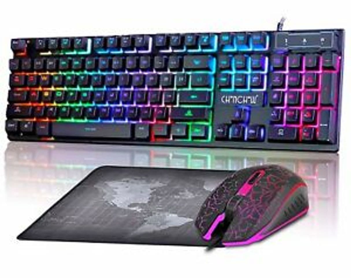 Fashion Teclado y Mouse para gamers 