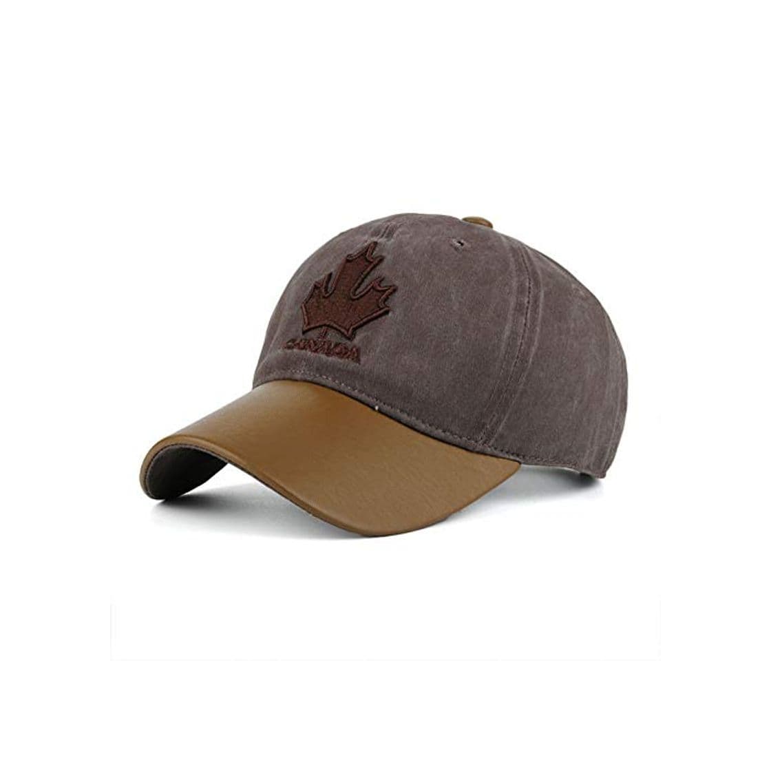 Fashion SHENBEIK Gorras De Hombre Algodón Lavado Ajustable Gorra De Béisbol De Color Sólido Unisex Pareja Tapa Moda Ocio Papá Sombrero Snapba Coffee