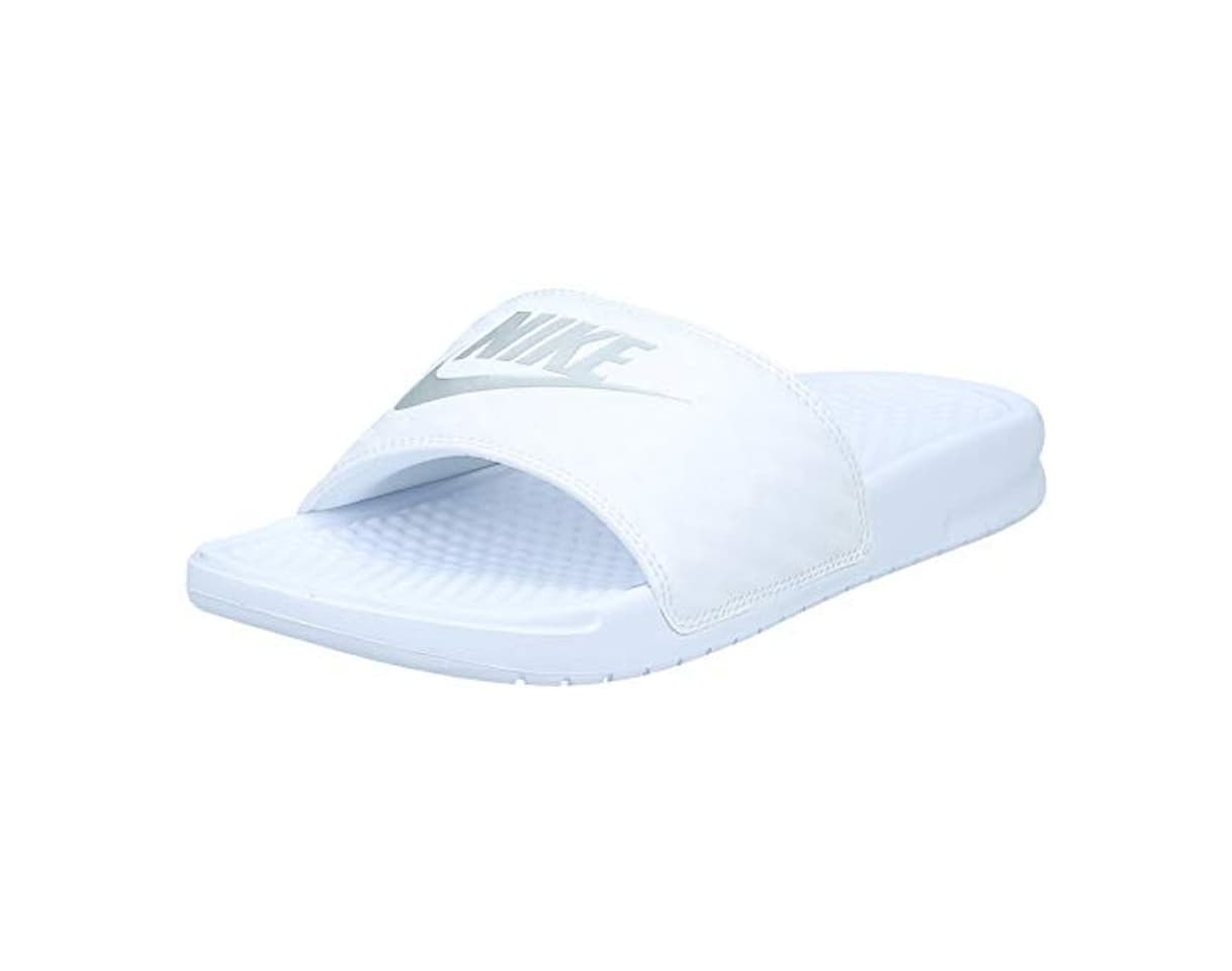 Moda Nike Wmns Benassi JDI, Chanclas para Mujer, Blanco