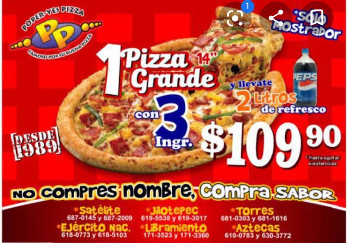 Restaurants Poper-yes Pizza Aztecas