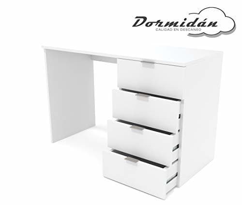 Producto Dormidán- Escritorio 4 Cajones, Mesa de Oficina, Despacho Ordenador,