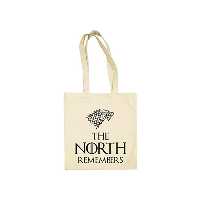 Moda Bolsa de tela Juego de Tronos Stark The North Remembers - Beige