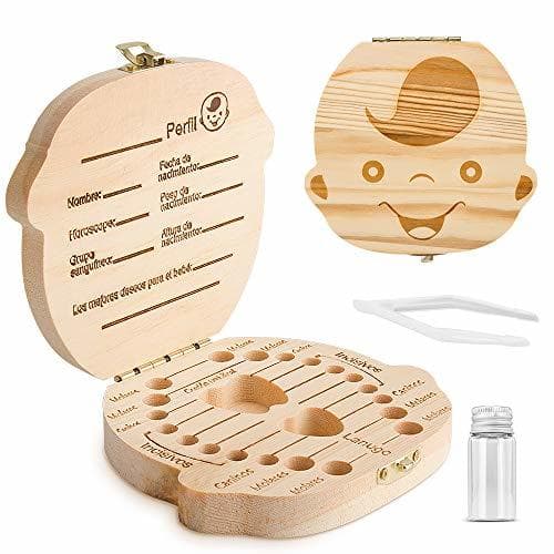 Producto Caja para guardar dientes para niños y niñas, Regalo para niños en