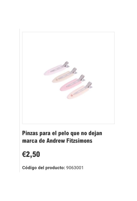 Product Pinzas para el pelo 