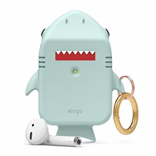 Lugar elago Tiburón Funda AirPods Compatible con Apple AirPods 2 & 1 –