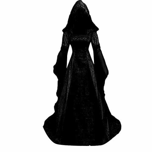 Moda Goosun Vestido De Túnica con Capucha De Época Medieval De Mujer Tamaño