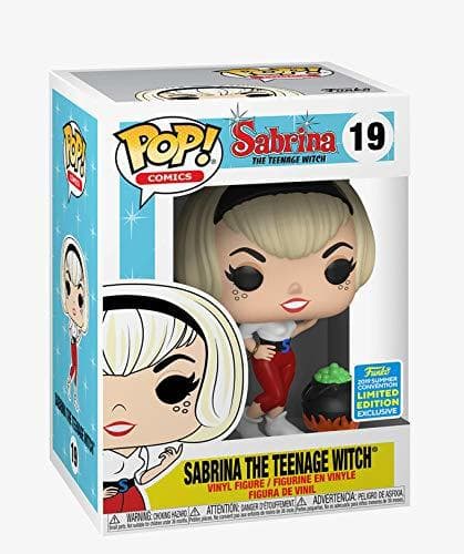 Juego Funko Pop Sabrina The Teenage Witch with Cauldron SDCC 2019 Shared Sticker