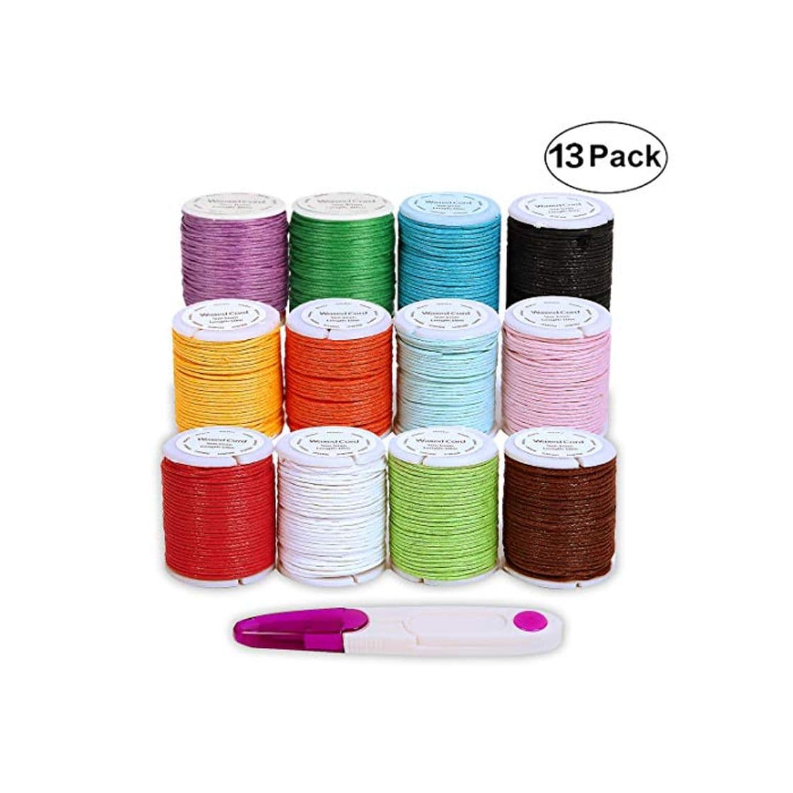 Producto Hilo Encerado Macrame para Pulseras, Cordon Encerado 12 Colores