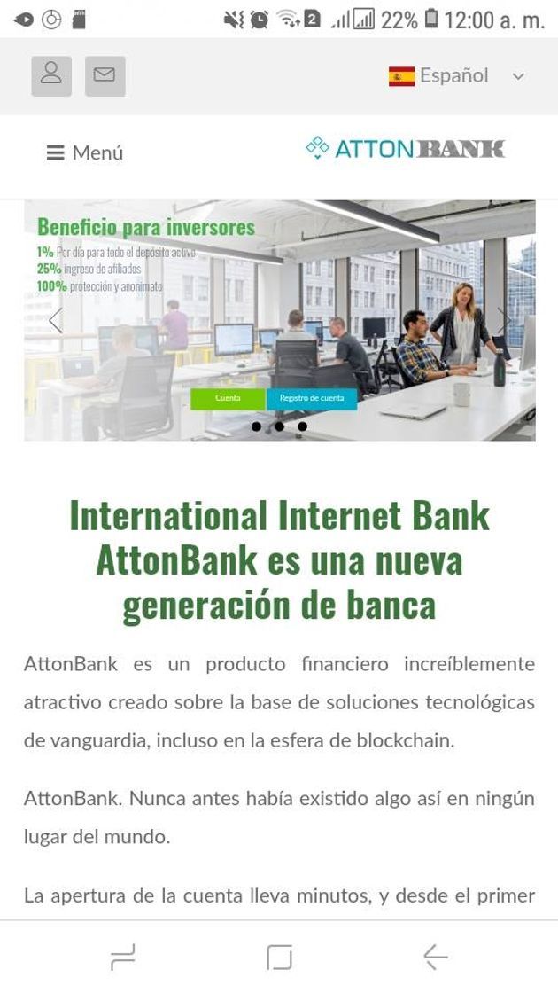 Moda Attobank gana el 1% diario de tu deposito 