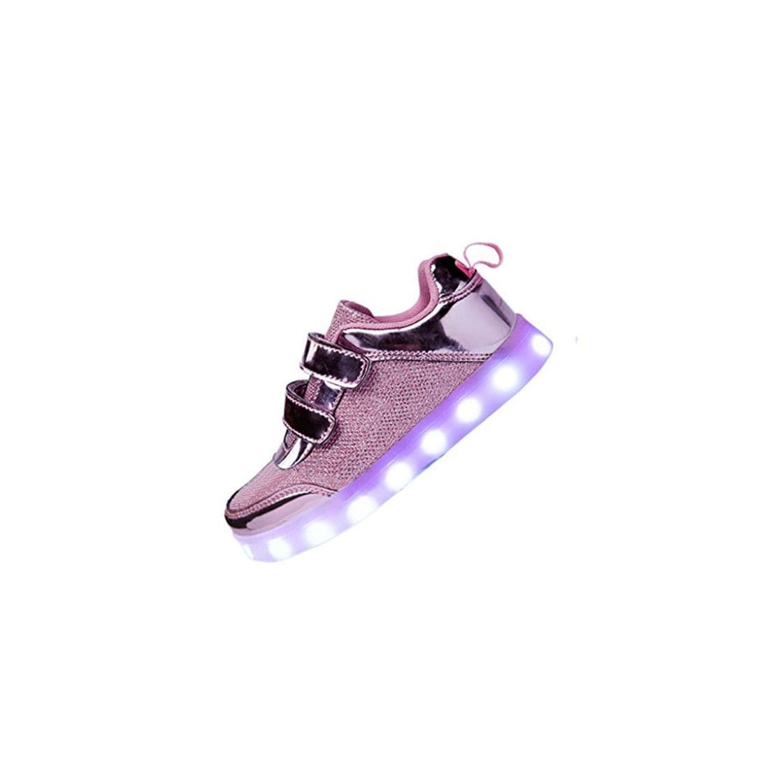 Fashion DoGeek Zapatos Led Ni?as Deortivos para 7 Color USB Carga LED Luz