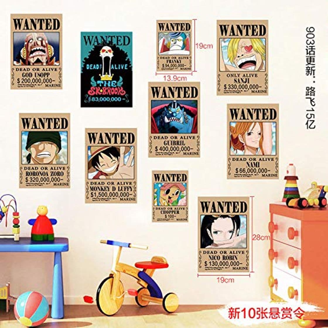 Product Anime One Piece Wall Sticker Poster Boy Dormitory Dormitorio Sticker Decoración Dormitorio