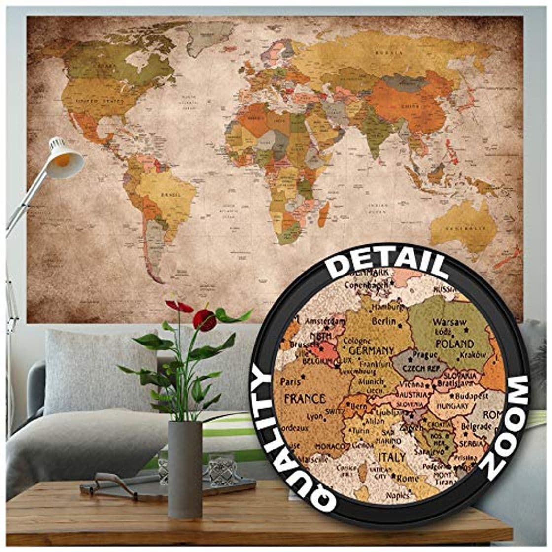 Producto GREAT ART XXL Poster - Vintage y Retro World Map - Poster