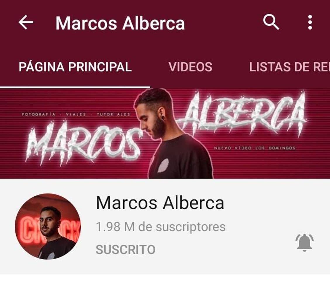 Moda Canal de Youtube de Marcos Alberca