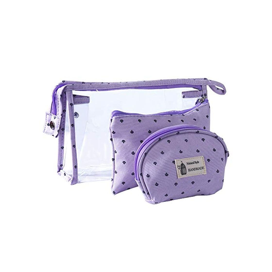 Fashion Bolsas de Cosméticos Mujer Bolsa de Maquillaje de Tocador Transparente para Viajes