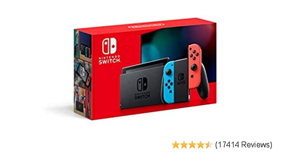 Moda Nintendo Switch with Neon Blue and Neon Red Joy ... - Amazon.com