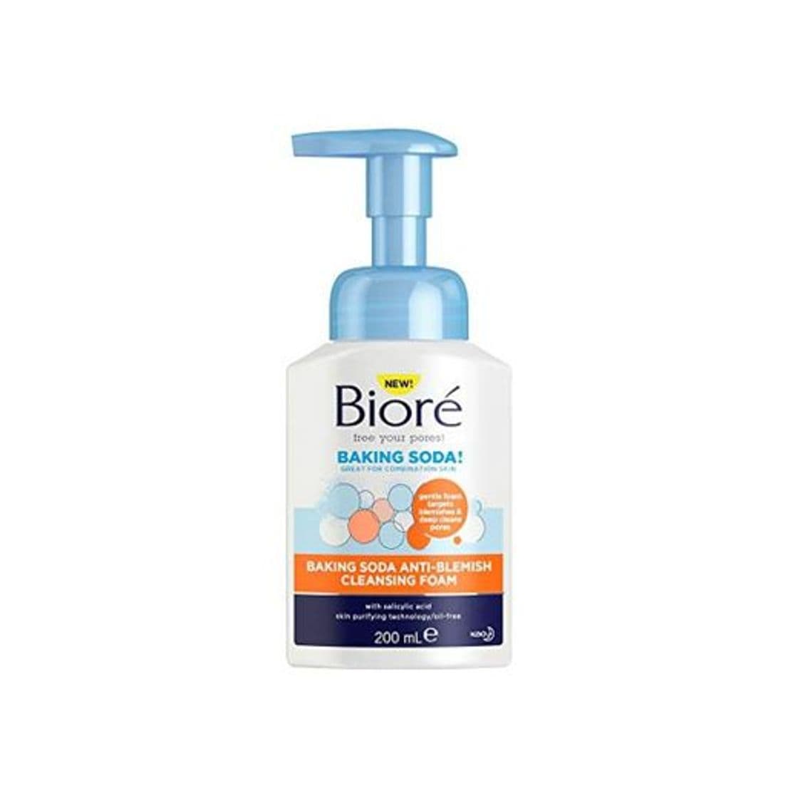 Beauty bioré bicarbonato anti mancha limpieza espuma