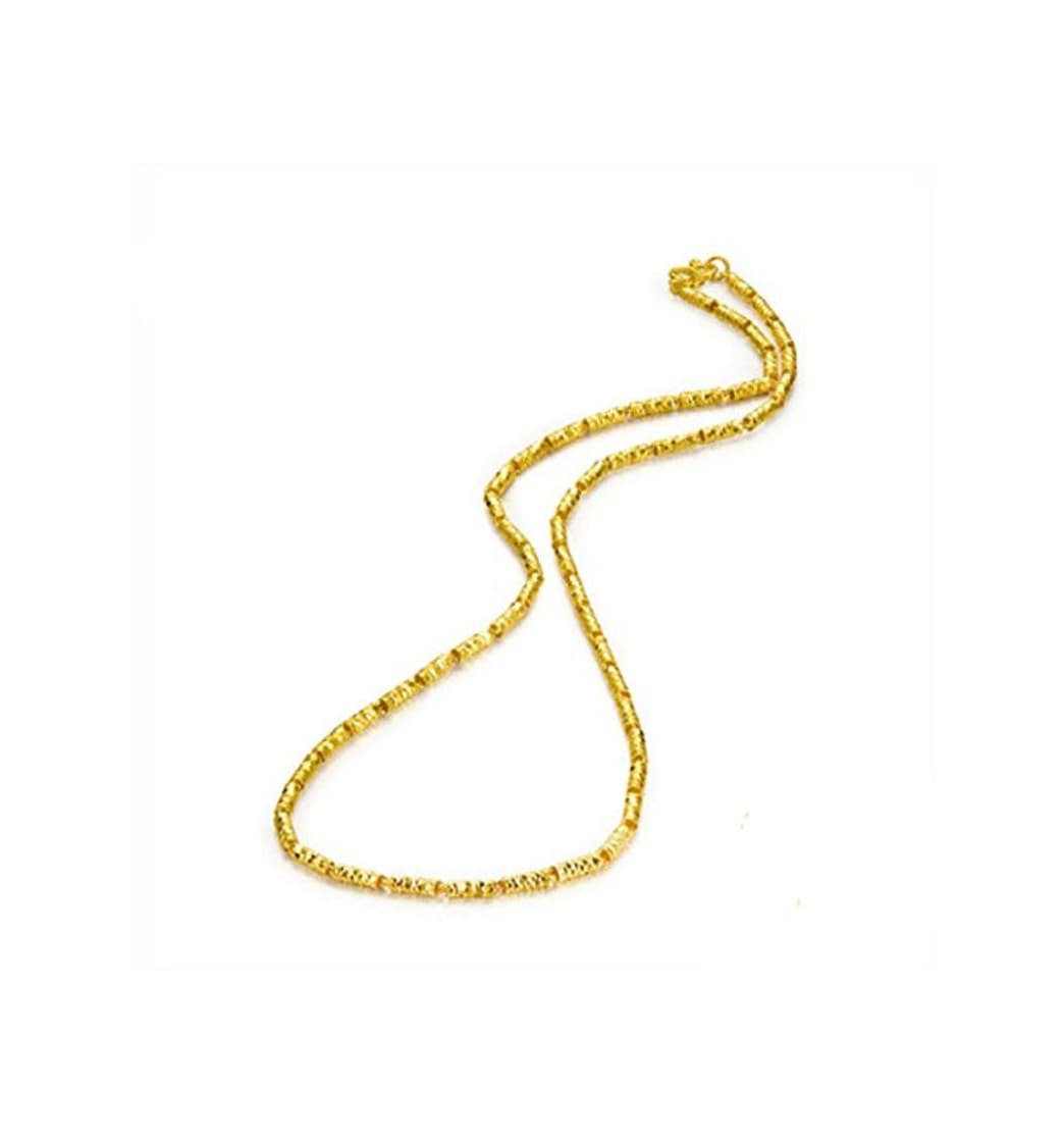 Product GOWE Mujer Cadena Collar Real 24 K oro joyas boda regalo de compromiso hembra oro puro collares