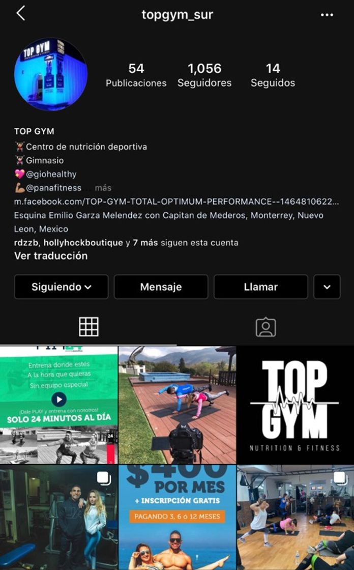 Moda Top Gym