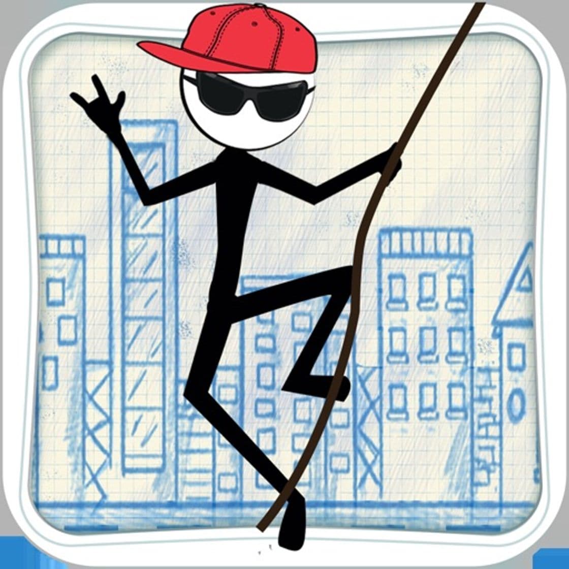 App Stick-man Swing Adventure: Tight Rope And Fly