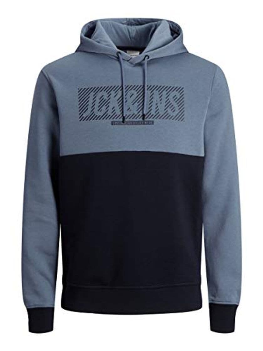 Moda JACK & JONES JCOMILLA Sweat Hood Sudadera con Capucha, Multicolor