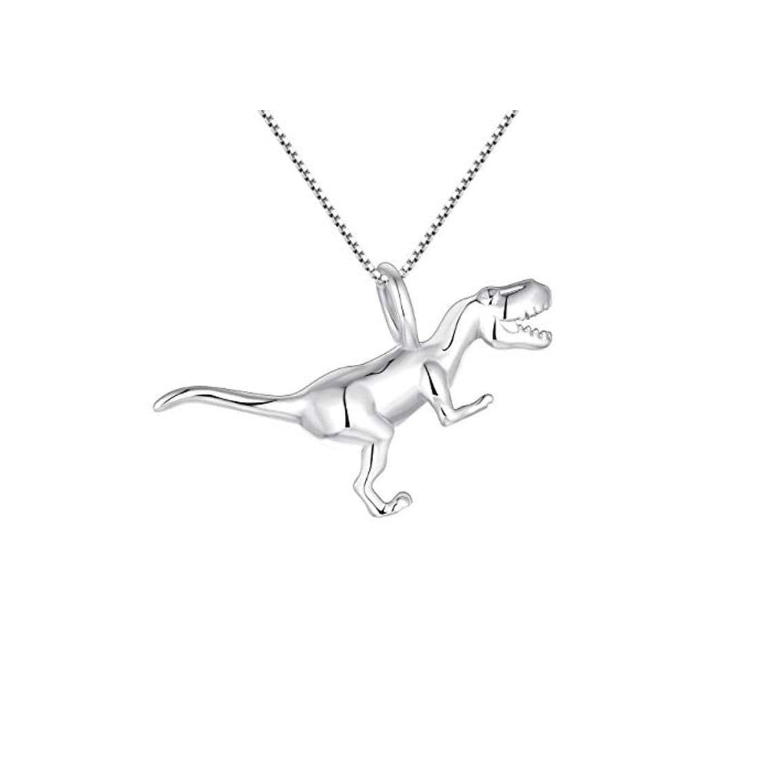 Product YL Collar de dinosaurio de plata925 Collar de plata 3D Tyrannosaurus colgante para mujeres y hombres