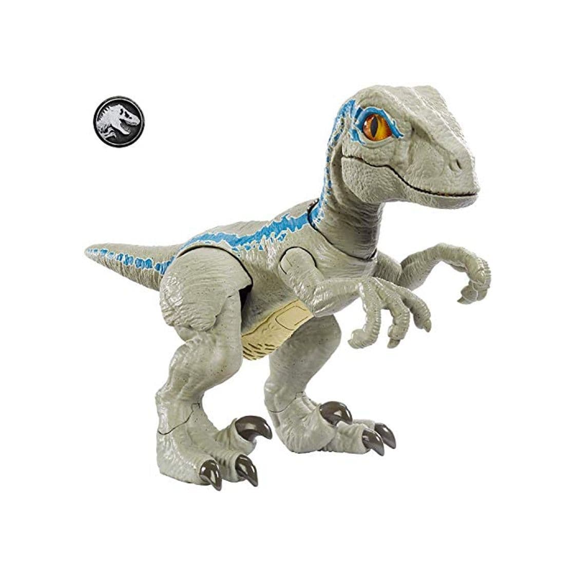 Producto Jurassic World Baby Blue Dino Velociraptor, Dinosaurio de juguete