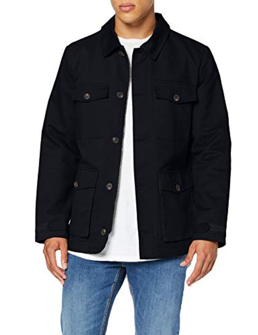 Producto Marca Amazon - find. Guerrera de Algodón Hombre, Negro