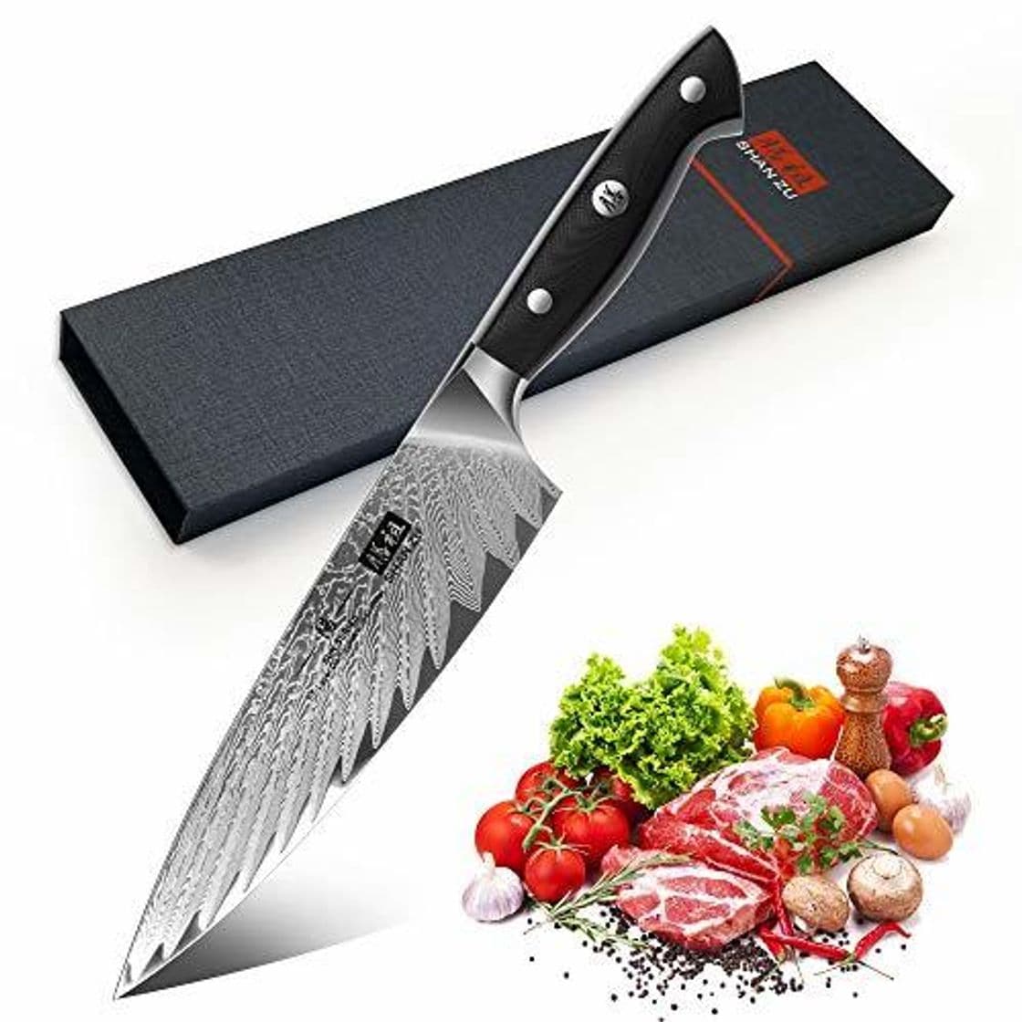 Elemento de la categoría hogar SHAN ZU Cuchillo de Cocina Damasco 20m