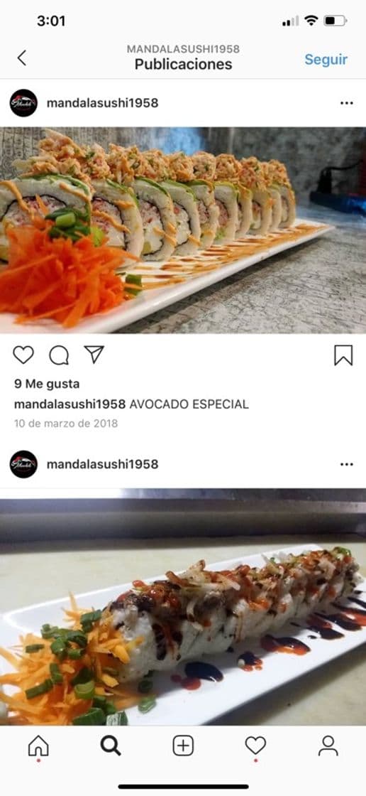 Restaurantes Mándala SUSHI