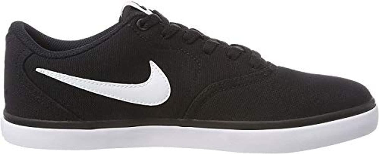 Moda Nike SB Check Solar Cnvs, Zapatillas de Deporte para Hombre, Negro