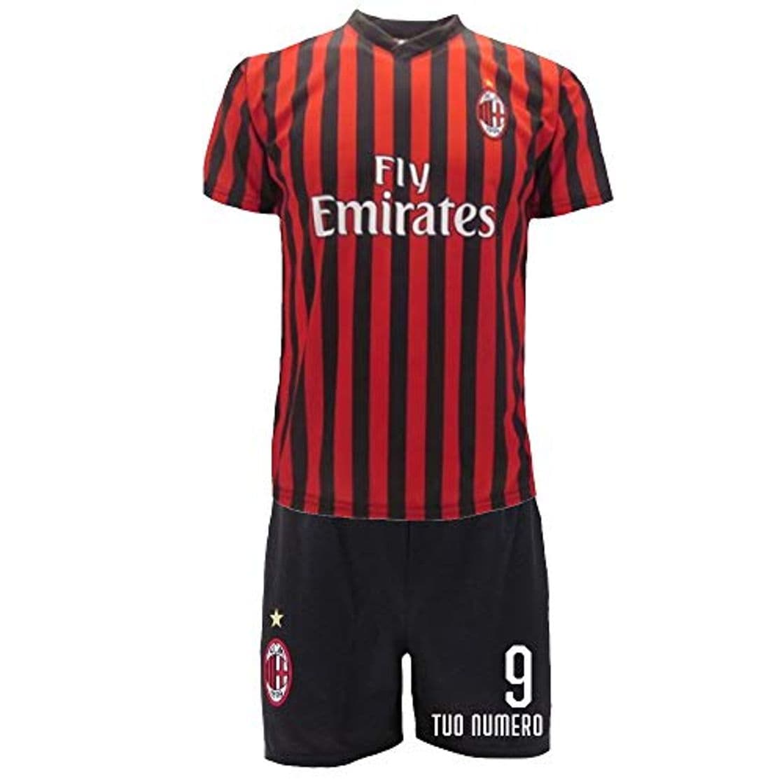 Moda Fútbol Completo, réplica Personalizada del AC Milan Oficial 2019.20 PS 31419-set