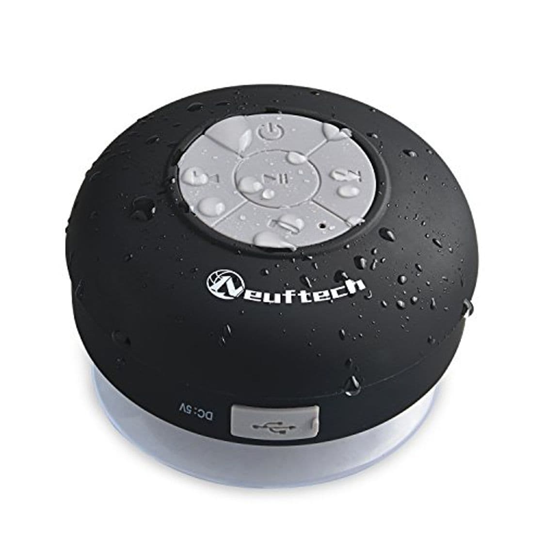 Product Neuftech Altavoz Bluetooth 3.0 Impermeable Sonido estéreo con Ventosa para Ducha Piscina