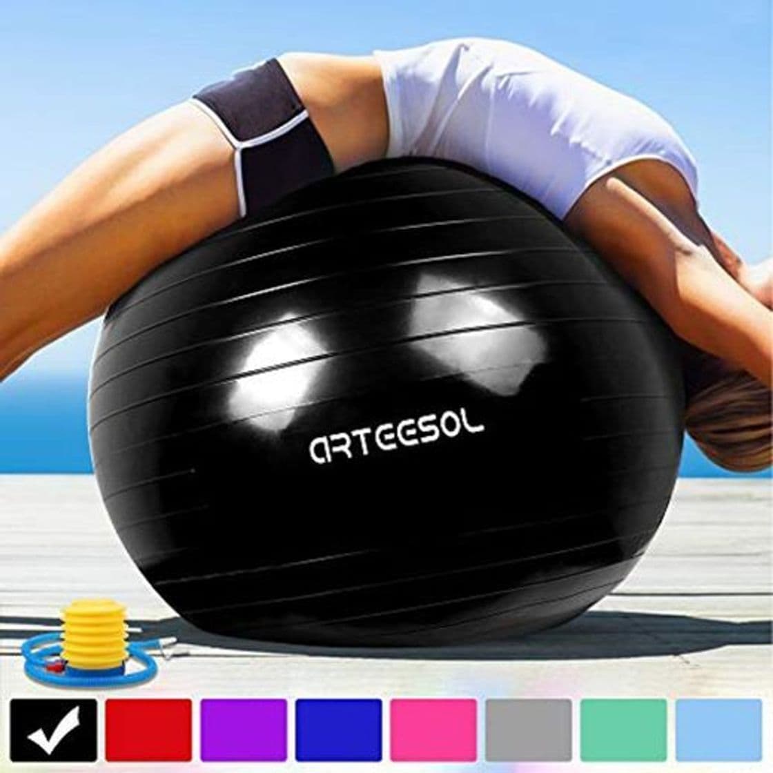 Product arteesol Pelota de Ejercicio 45cm 55cm 65cm 75cm Balón de Ejercicio Pelota